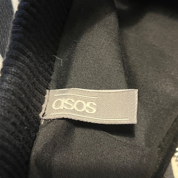 ASOS Silky Swing Trapeze Short Coat Jacket Spring Black White Floral Size 6 - Picture 6 of 10